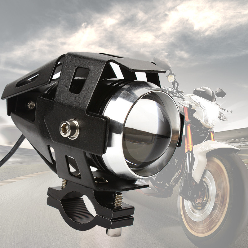 2x 125W Waterproof U5 LED Motorcycle Headlight 3000LM CREE